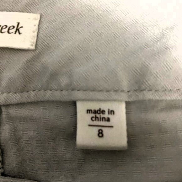 Coldwater Creek Khaki Capri Crop Cotton Cargo Pants Flower Leg - Picture 11 of 15